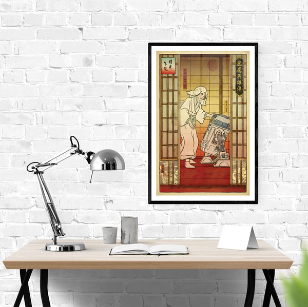 Leia Ukiyo-e Posters by William Xiaobaosg - Pixel Empire