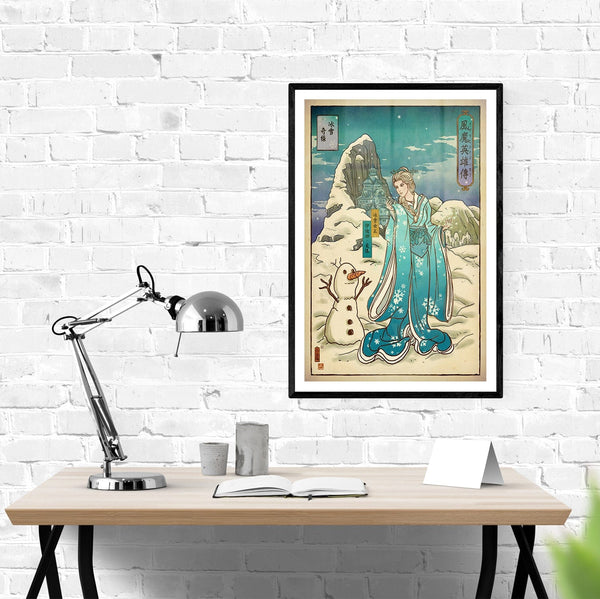 Frozen Ukiyo-e Posters by William Xiaobaosg - Pixel Empire