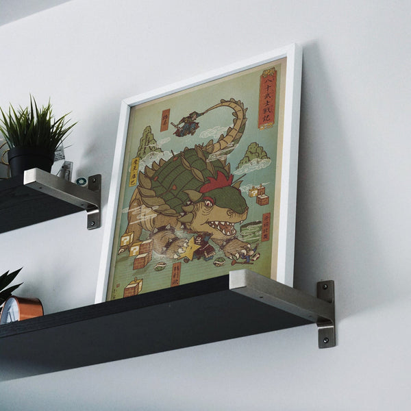 Mushroom Kingdom Ukiyo-e Posters by William Xiaobaosg - Pixel Empire