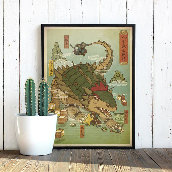 Mushroom Kingdom Ukiyo-e Posters by William Xiaobaosg - Pixel Empire