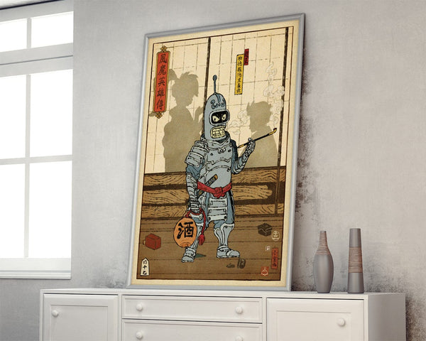 Bender Ukiyo-e Posters by William Xiaobaosg - Pixel Empire