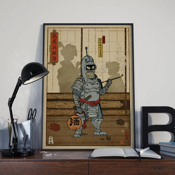 Bender Ukiyo-e Posters by William Xiaobaosg - Pixel Empire