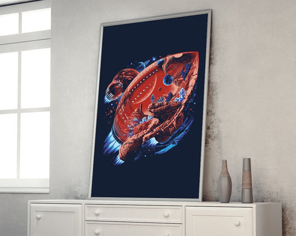 Rocket Planet Posters by Javi Ramos - Pixel Empire