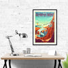 Space Tourism Mars Summit Olympus Posters by B Cubed Designs - Pixel Empire