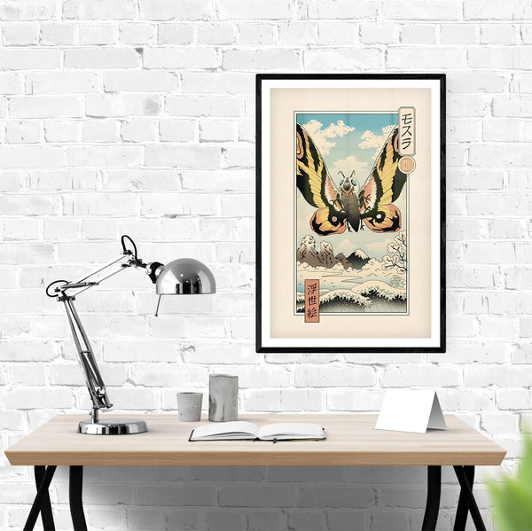 Ancient Moth Ukiyo-e Posters by Vincent Trinidad - Pixel Empire