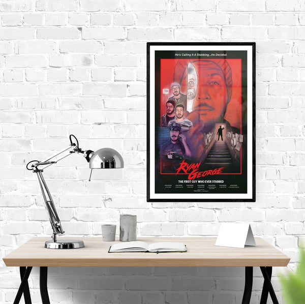 Ryan George - The First Guy Who Ever Stabbed Poster Posters by Ryan George - Pixel Empire