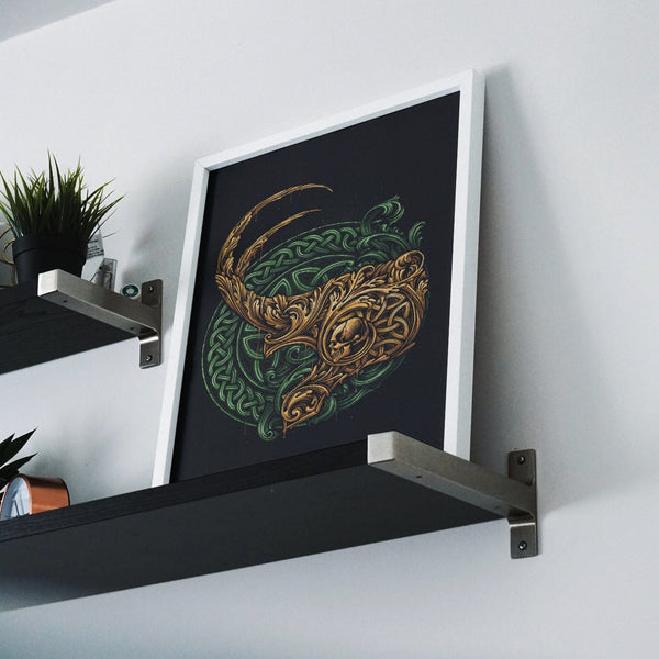 Emblem Of The Trickster Posters by Glitchy Gorilla - Pixel Empire