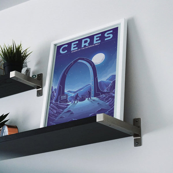 Space Tourism Ceres Posters by B Cubed Designs - Pixel Empire