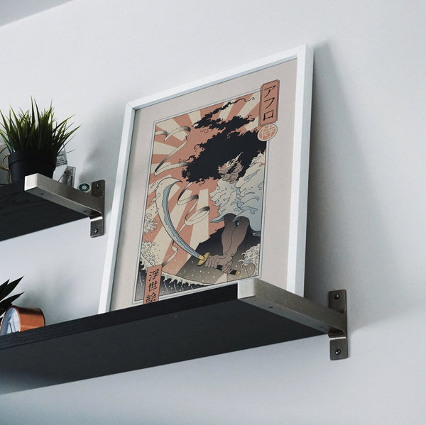 Afro Ukiyo-e Posters by Vincent Trinidad - Pixel Empire