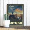 Space Tourism Saturn's Moon Titan Posters by B Cubed Designs - Pixel Empire