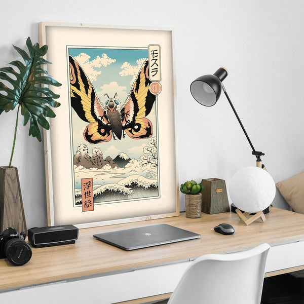 Ancient Moth Ukiyo-e Posters by Vincent Trinidad - Pixel Empire