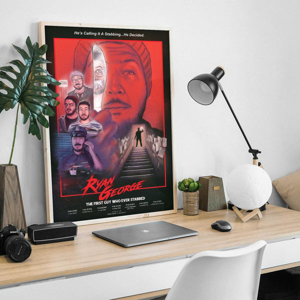 Ryan George - The First Guy Who Ever Stabbed Poster Posters by Ryan George - Pixel Empire