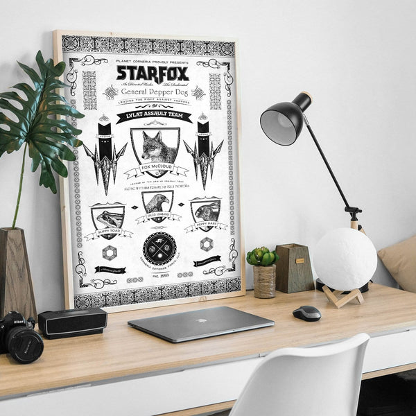 Starfox // Vintage Advertisement Posters by Barrett Biggers - Pixel Empire