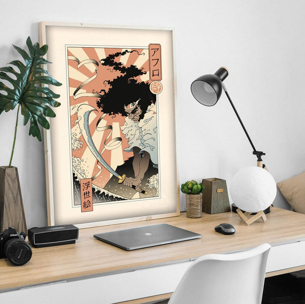 Afro Ukiyo-e Posters by Vincent Trinidad - Pixel Empire