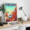 Space Tourism Mars Summit Olympus Posters by B Cubed Designs - Pixel Empire