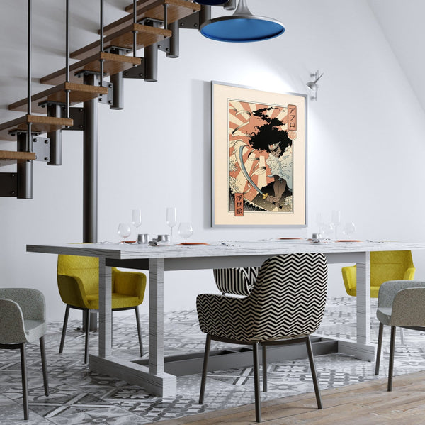 Afro Ukiyo-e Posters by Vincent Trinidad - Pixel Empire