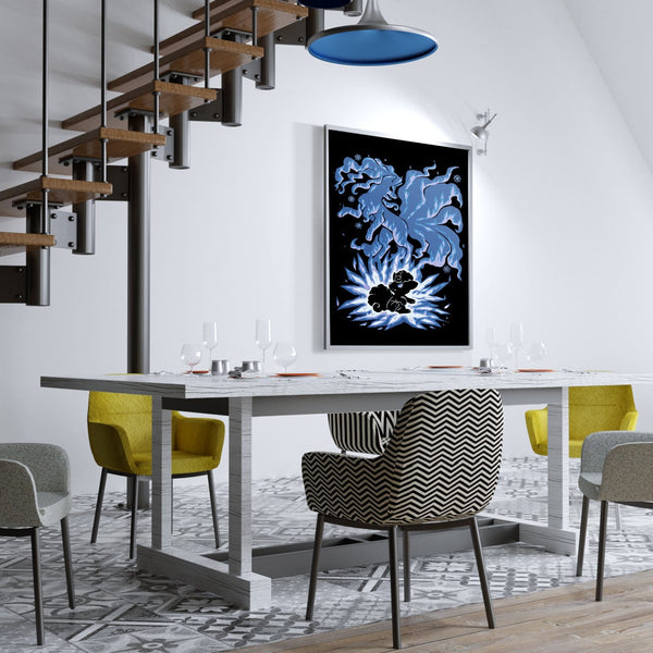 The Ice Tailed Fox Within Posters by Techranova - Pixel Empire