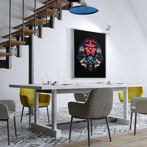 Fire And Water Posters by Glitchy Gorilla - Pixel Empire