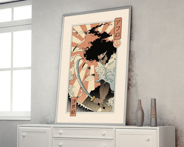 Afro Ukiyo-e Posters by Vincent Trinidad - Pixel Empire