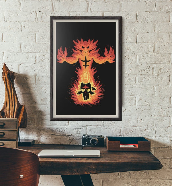 The Fire Cat Within Posters by Techranova - Pixel Empire