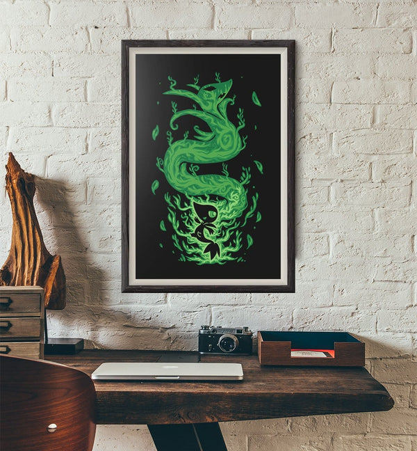 The Grass Snake Within Posters by Techranova - Pixel Empire