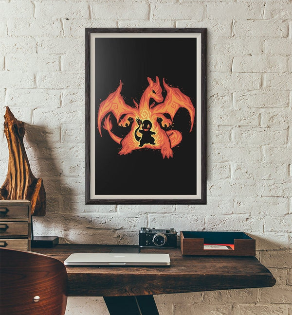 The Fire Dragon Within Posters by Techranova - Pixel Empire