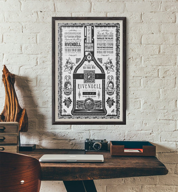 Rivendell Wine Vintage Advertisement Posters by Barrett Biggers - Pixel Empire