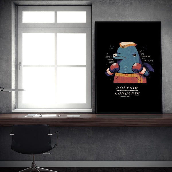 Dolphin Lundgren Posters by Louis Roskosch - Pixel Empire
