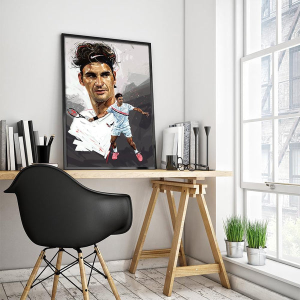 Roger Federer Posters by Dmitry Belov - Pixel Empire