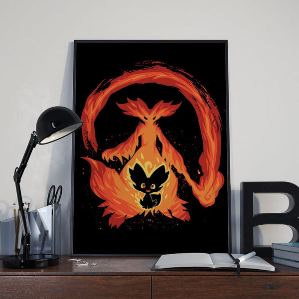 The Fire Mage Within Posters by Techranova - Pixel Empire
