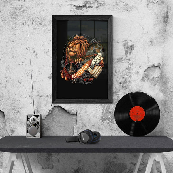 House Of Courage Posters by Glitchy Gorilla - Pixel Empire