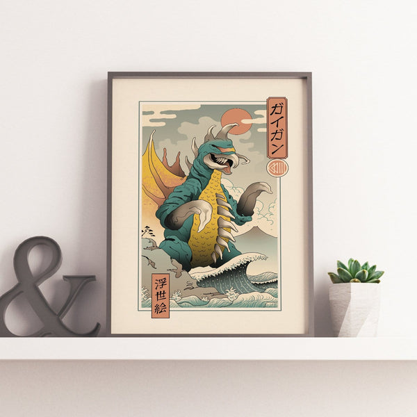 Alien Kaiju Ukiyo-e Posters by Vincent Trinidad - Pixel Empire