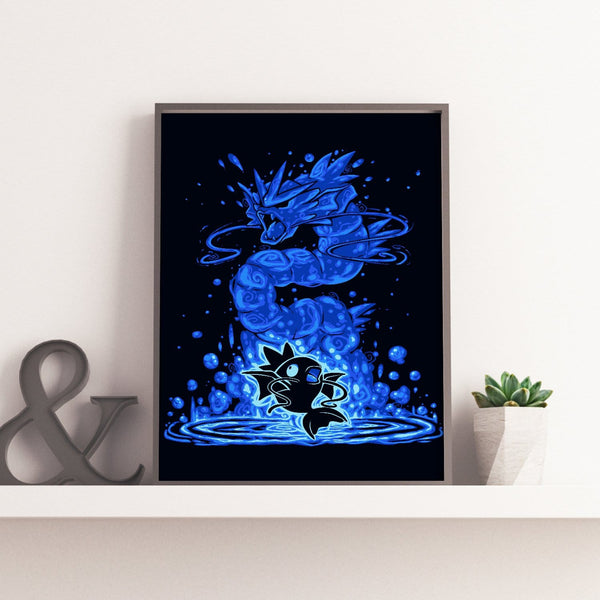 The Waterfall Dragon Within Posters by Techranova - Pixel Empire