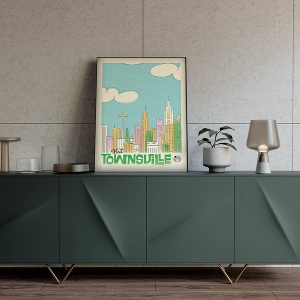 Visit Townsville Posters by Mathiole - Pixel Empire