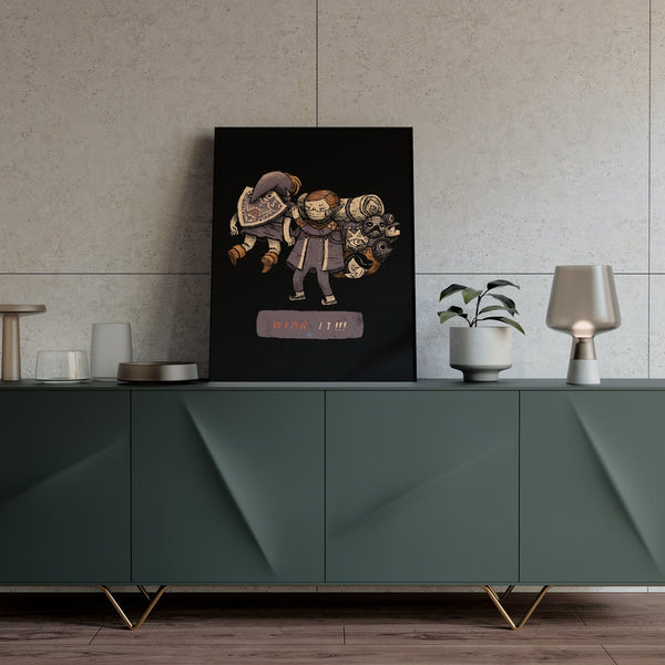 The Happy Mask Seller Posters by Louis Roskosch - Pixel Empire