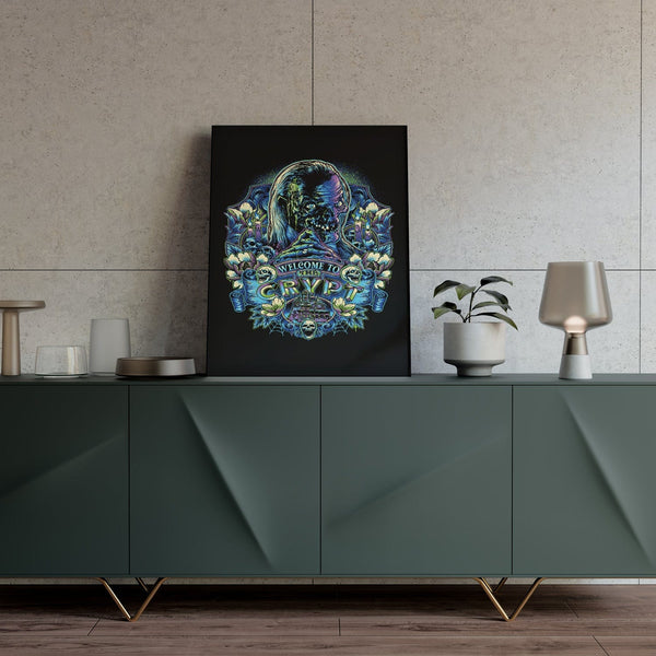 Welcome To The Crypt Posters by Glitchy Gorilla - Pixel Empire