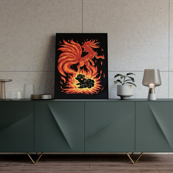 The Flame Tailed Fox Within Posters by Techranova - Pixel Empire