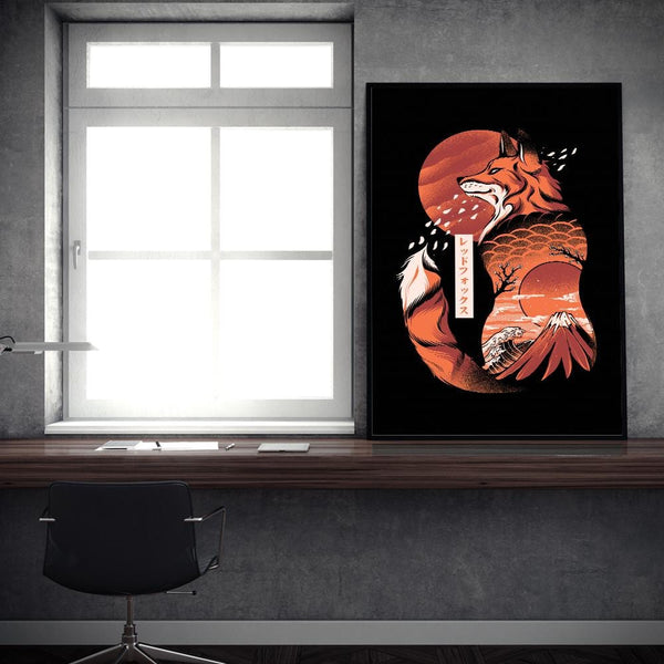 Japanese Fox Posters by Ilustrata - Pixel Empire