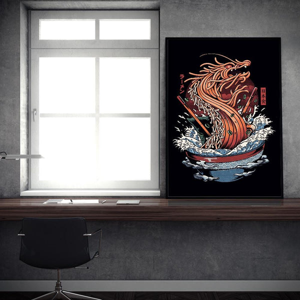 Dragon Ramen Posters by Ilustrata - Pixel Empire