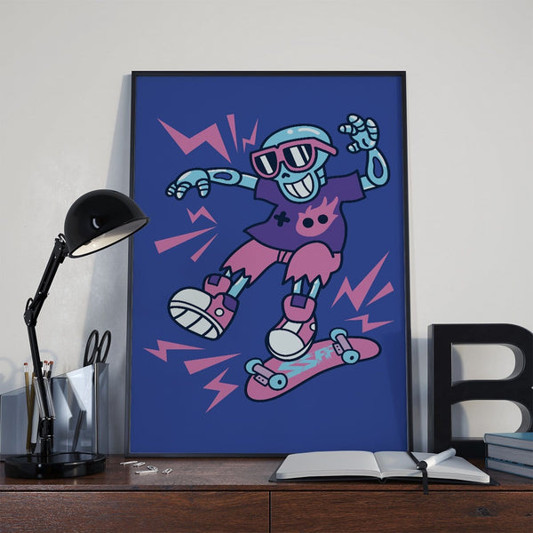 SSFF Skater Posters by Stop Skeletons From Fighting - Pixel Empire
