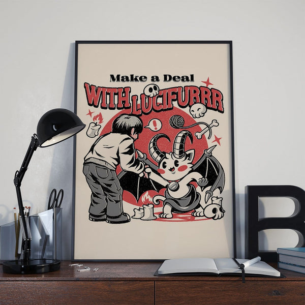 Lucifurrr Posters by Ilustrata - Pixel Empire