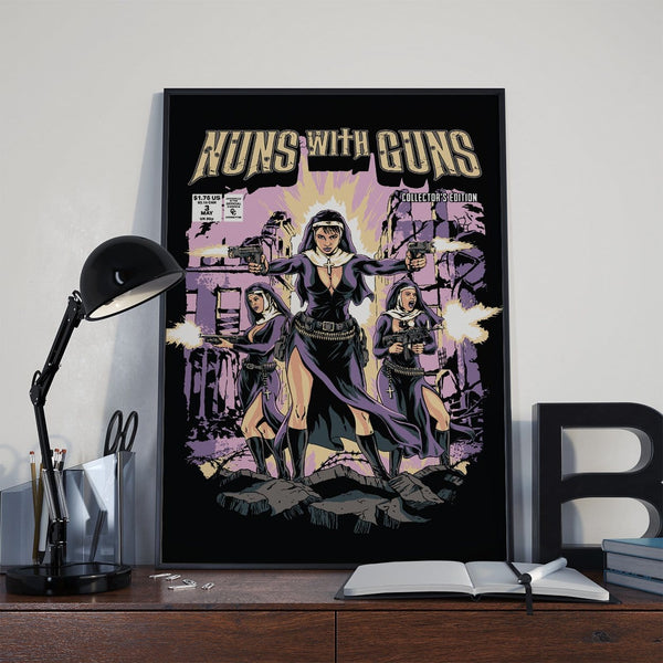 Nuns With Guns Posters by Chris Phillips - Pixel Empire