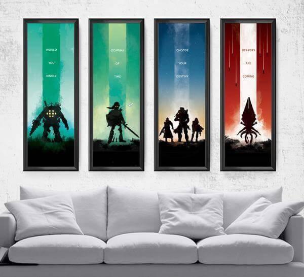 Limited Video Game Series Pick 4 (Reward) Posters by Dylan West - Pixel Empire