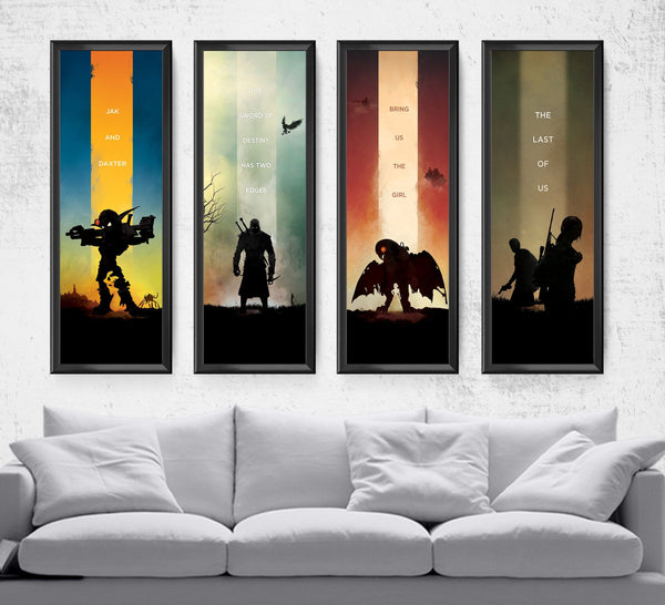 Limited Video Game Series Pick 4 Posters by Dylan West - Pixel Empire