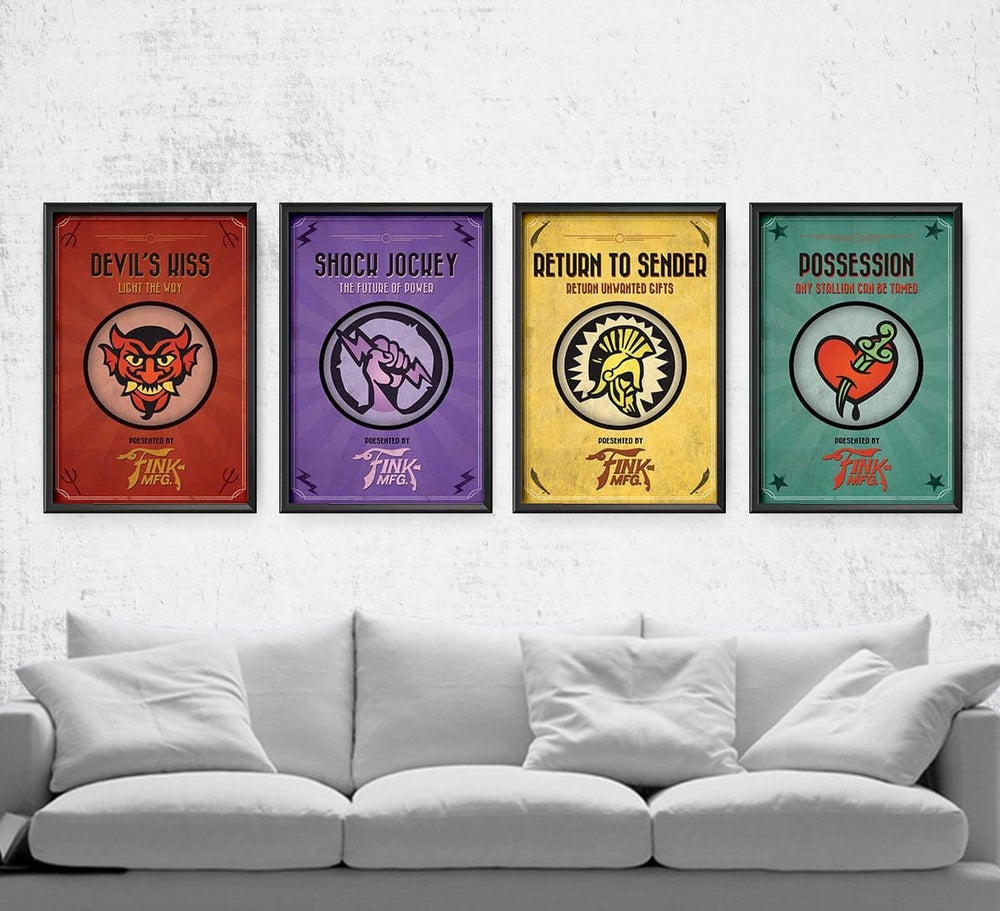 Bioshock Infinite Vigor Set Pick 4 Posters by Dylan West - Pixel Empire
