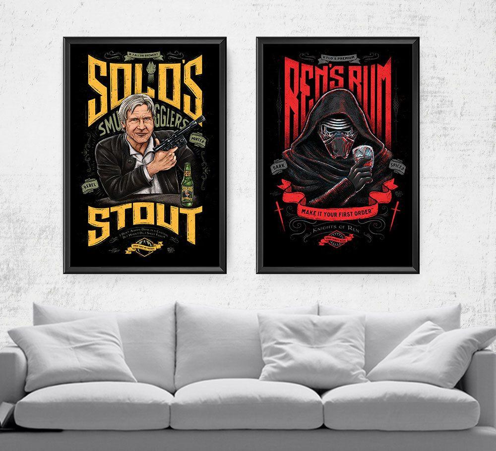 Star Wars Beverage Set Posters by Barrett Biggers - Pixel Empire