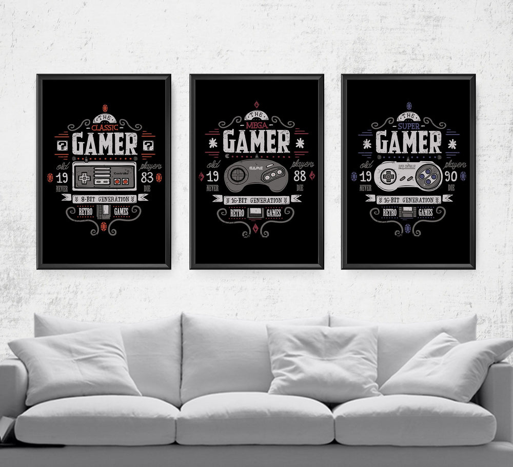 The Gamer Series Posters by Typhoonic - Pixel Empire