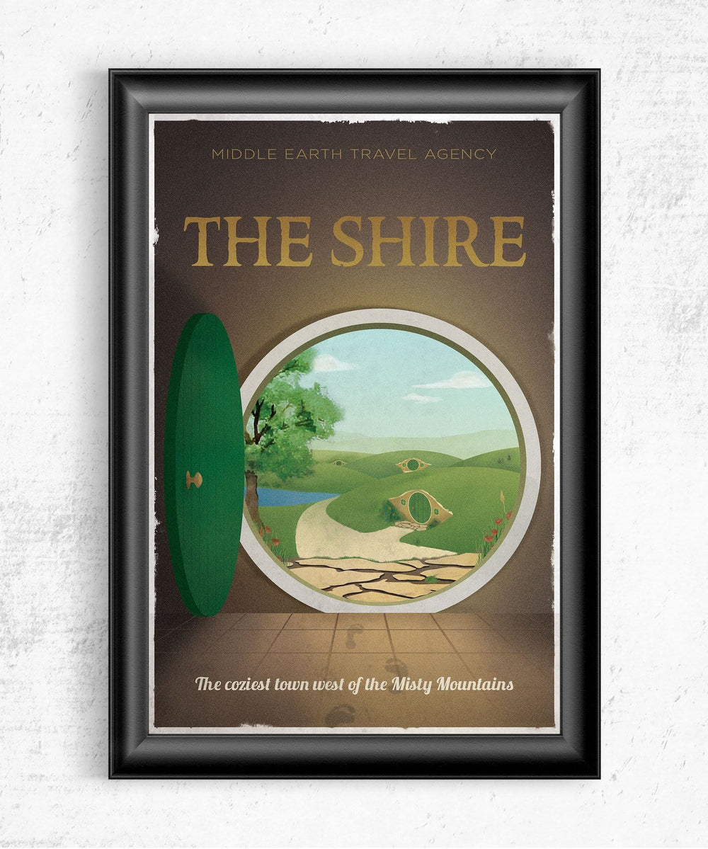 The Shire Travel Poster Posters by Dylan West - Pixel Empire