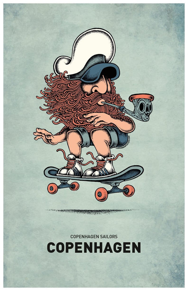 Skateboard Posters by Copenhagen Poster - Pixel Empire