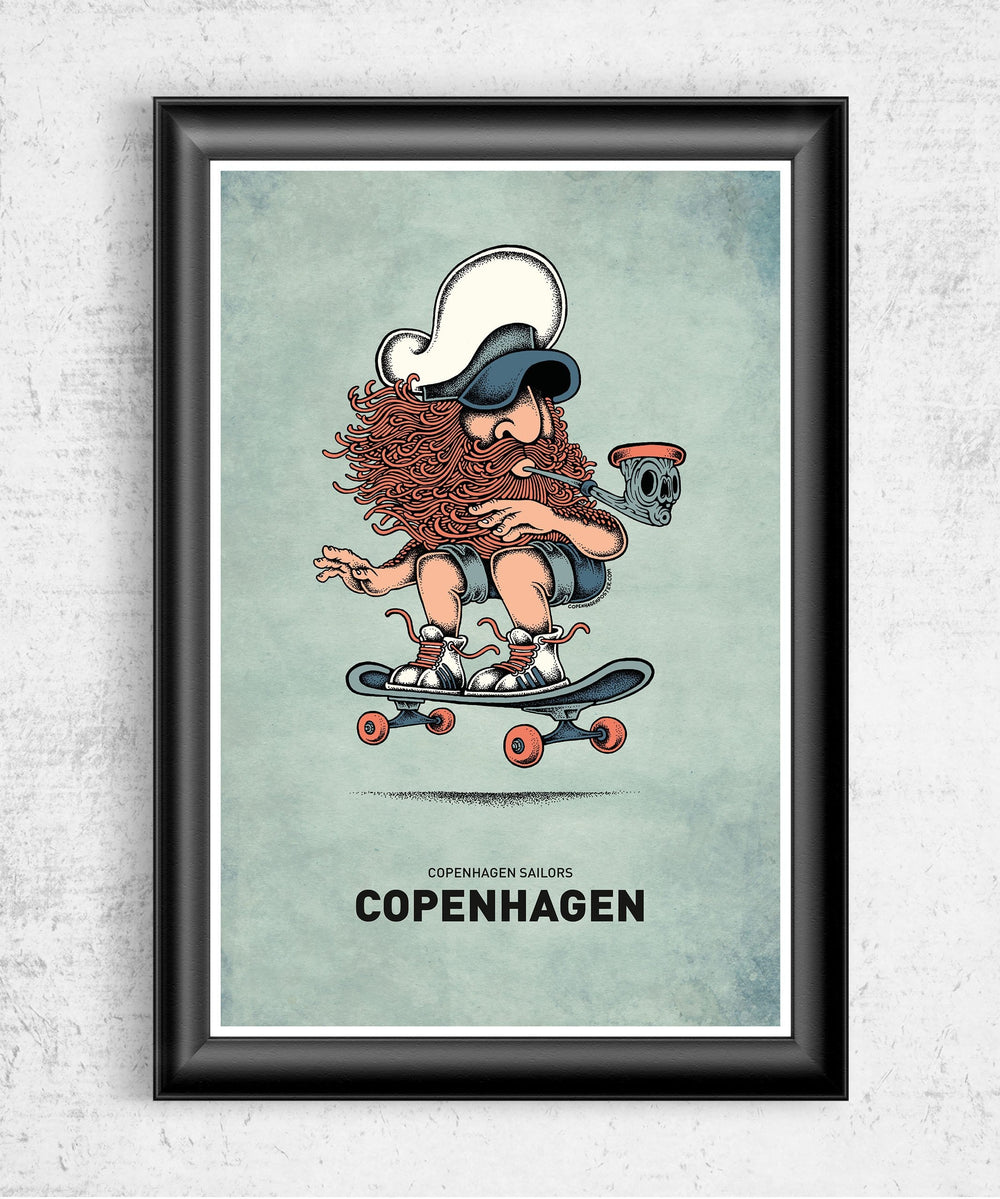 Skateboard Posters by Copenhagen Poster - Pixel Empire